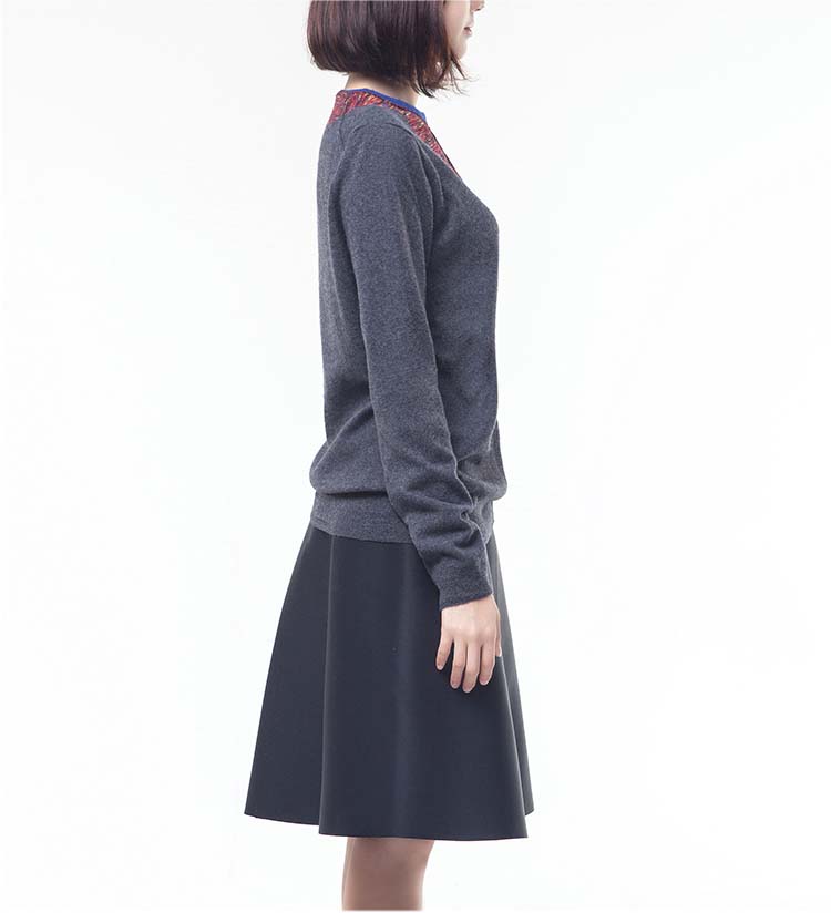 color point cashmere top