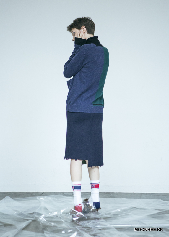 Cashmere Reassembled Cardigan [NAVY]